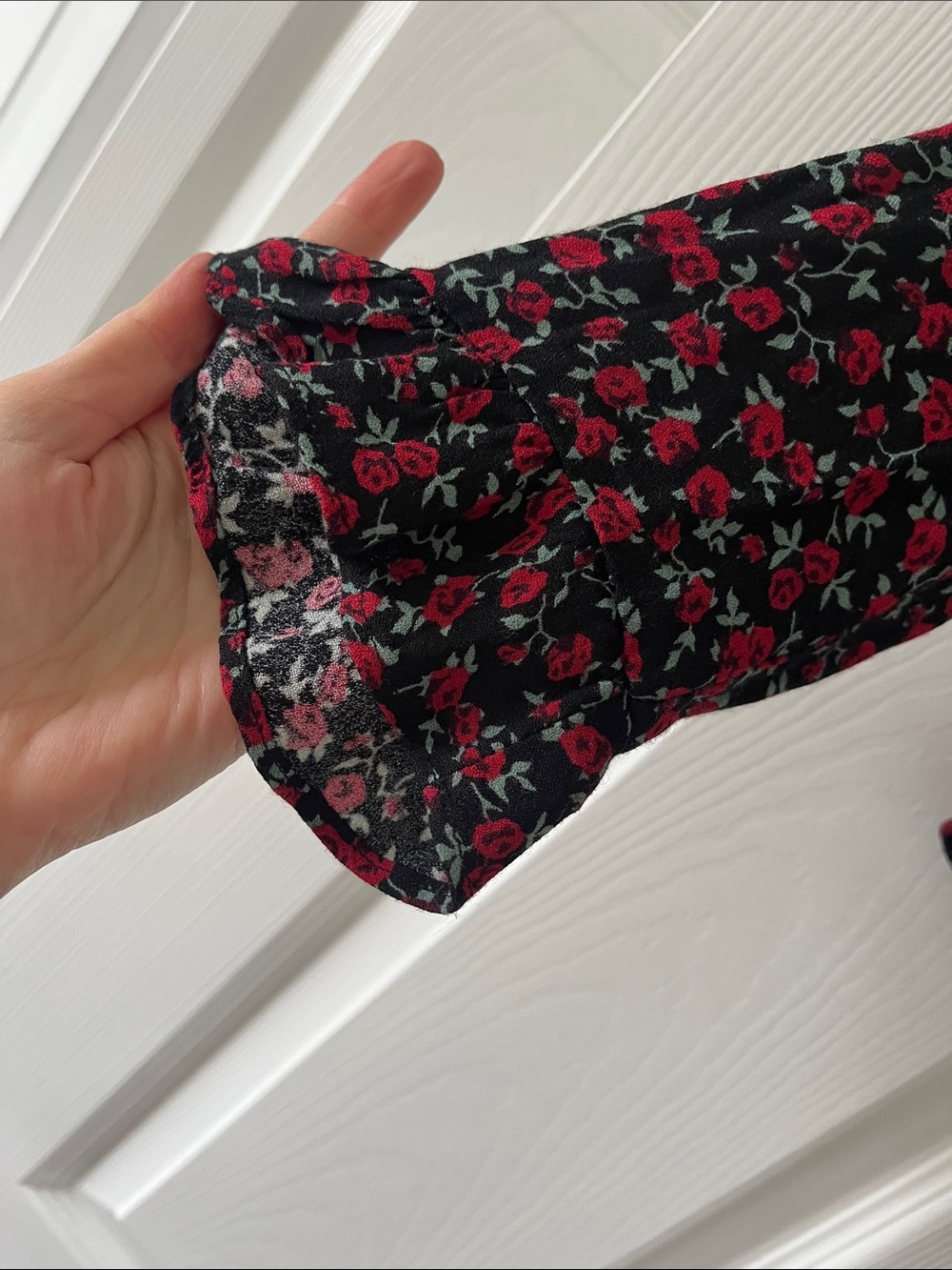 Reformation Ruffled Rose Crop Top - Picture 3 of 13